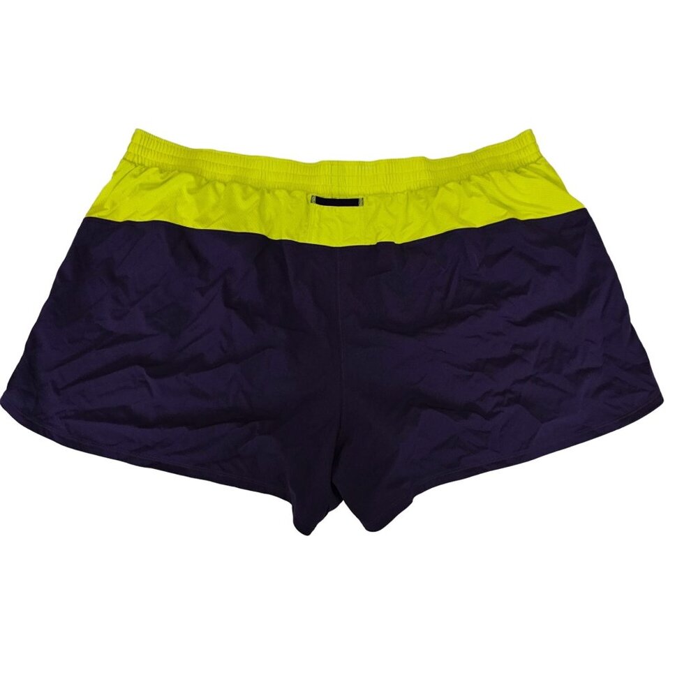 Champion Women's Purple/Yellow VAPOR Performance Athletic Running Shorts Size 4X - Picture 3 of 12
